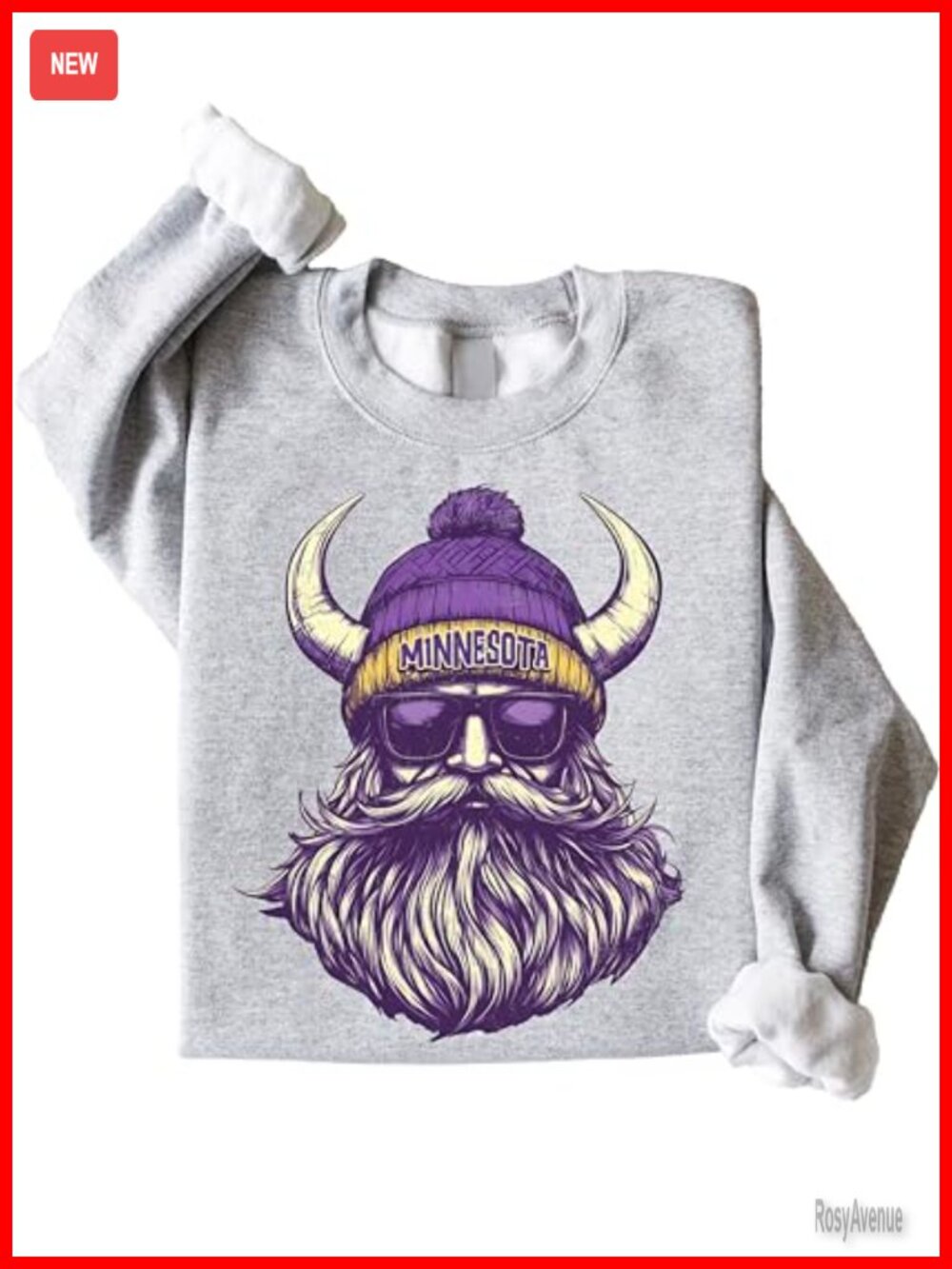 Minnesota Football Graphic Sweatshirt Crew Neck Pullover